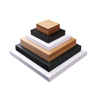 正方形卡纸10x10 15乘15 20x20方形白卡纸30x30厘米白色方形纸25x25cm牛皮卡纸硬黑卡纸美术专用绘画手工卡纸