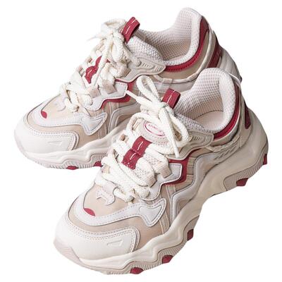 李宁猫爪LITE2红色复古老爹鞋女