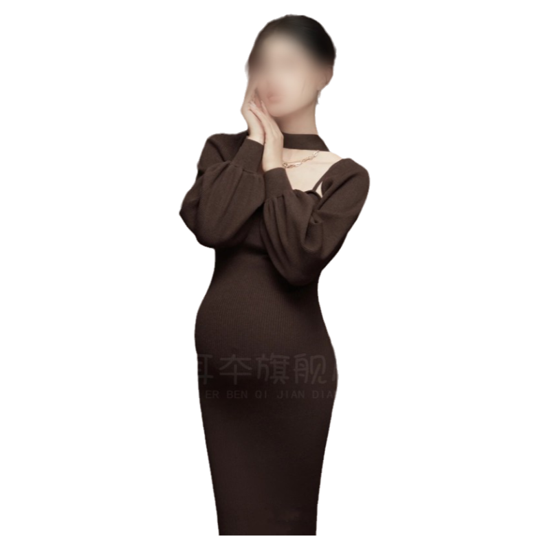 影楼孕妇拍照服装连衣裙写真照片