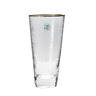 彦雅轩手工水晶玻璃斜棱金口多功能茶水杯/冷料杯/禅意/私人会所