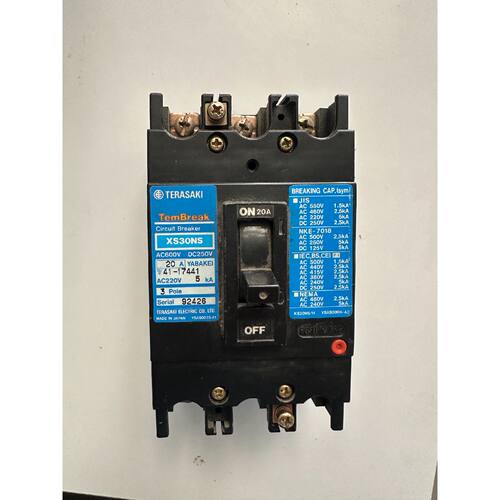 【维修议价】TERASAKI寺崎断路器XS30NS3P20AAC600VDC250V分断能