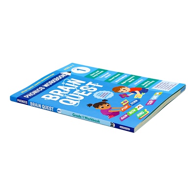 大脑任务自然拼读练习册 一年级 英文原版 Brain Quest Phonics Workbook Grade 1 助力 6-7 岁儿童打好英语阅读基础 趣味互动