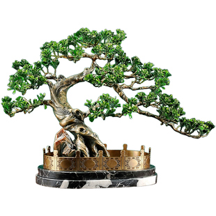 铜客厅办公室入户玄关装饰高端大气公司开业搬迁摆件乔迁礼品送礼