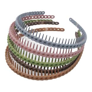 发箍女简约百搭气质压发卡时尚锁链磨砂防滑细边长齿头箍头发饰品