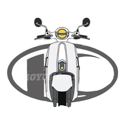 光阳NewMany125车头贴纸拉花