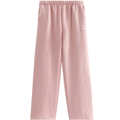 芬腾秋冬情侣空气棉纯棉夹层睡裤