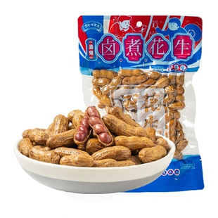 酒鬼带壳卤汁花生老卤五香味水煮花生熟花生米下酒菜零食