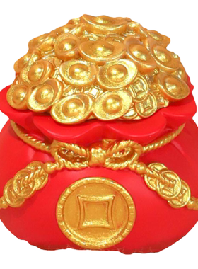 马年财满福袋摆件新年桌面装饰