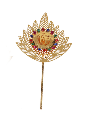 摆件合金济公蒲扇子佛像装饰品