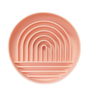 宠物硅胶慢食碗猫咪狗狗喂食碗舔食垫缓食益智丰容玩具吸盘防打翻