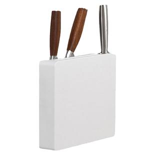 日本刀具收纳架厨房壁挂式置物橱柜超薄塑料菜刀架隐藏刀座插刀架