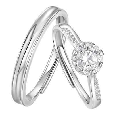 I Do&Co.星环情侣对戒轻奢小众S925银男女单戒 轻奢礼物送男女友