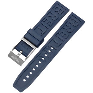 适配百年年灵原装手表表带硅胶橡胶黑鸟侦察机黄狼超级海洋2224mm