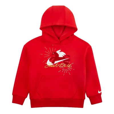 CNY新年款耐克2026年冬季款小童日常连帽刺绣套头卫衣IU5332-657