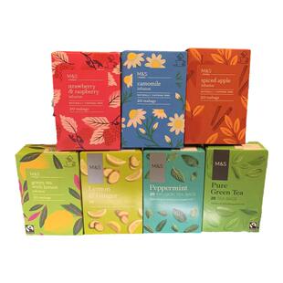 英国玛莎M&S马莎草莓树莓洋甘菊柠檬生姜冲泡果茶花茶伴手礼