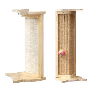 剑麻转角猫抓板沙发角防猫抓家具护边保护猫抓柱不掉屑实木猫爪板