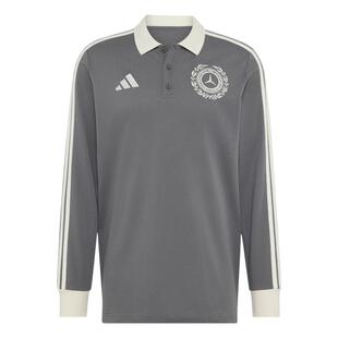 银箭系列梅赛德斯AMG马石油F1车队长袖POLO衫男装adidas阿迪达斯