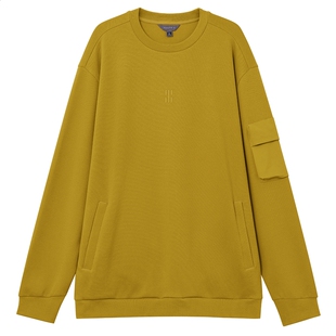 NAUTICA/诺帝卡男装春季莱卡珠地宽松休闲新潮套头卫衣KM3305