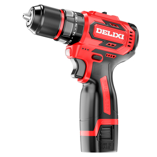 德力西手电钻手电动螺丝刀枪工具冲击钻家用充电无刷锂电池转打孔