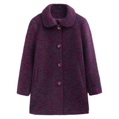 中老年女春秋冬装加肥加大码外套