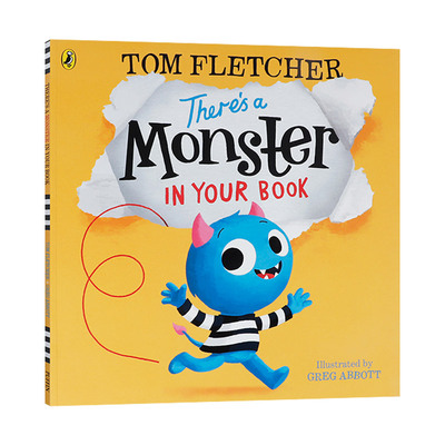 英文原版绘本 There’s a Monster in Your Book 你的书里有怪兽 低幼儿童英语启蒙认知绘本 英文版 进口英语原版书籍