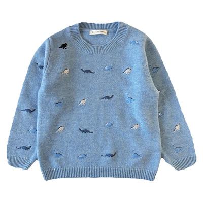 康赛妮卡通男童儿童羊绒衫