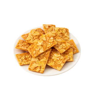 林饼记手工法式焦糖杏仁酥饼薄脆茶点心解馋零食休闲新鲜独立包装