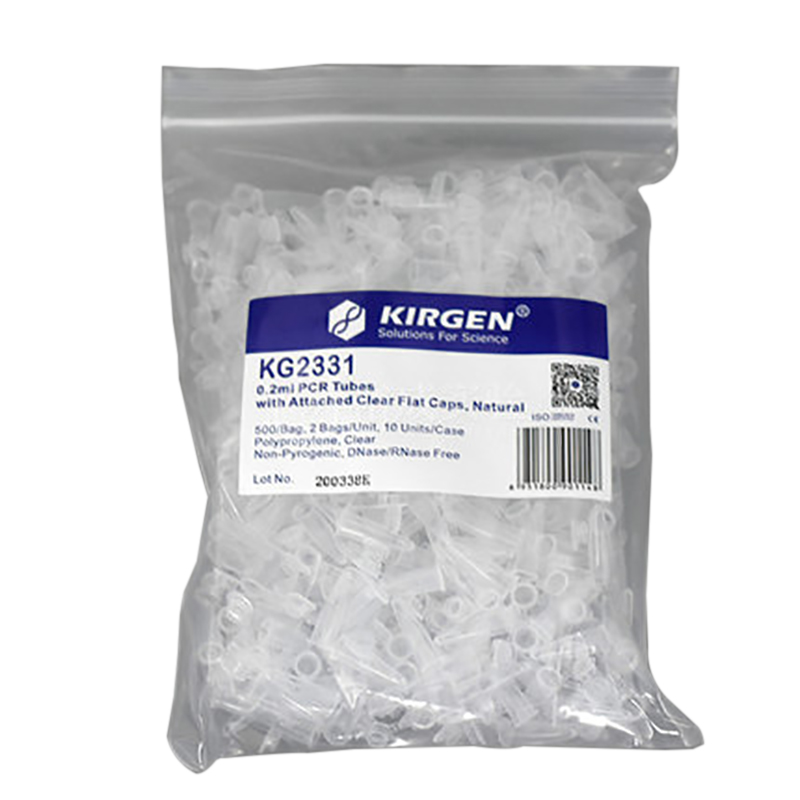 KIRGEN科进 0.2ml平盖PCR管 200ul离心管 EP管 QPCR鼓盖单管 荧光定量PCR单管  KG2321 KG2311 KG2331