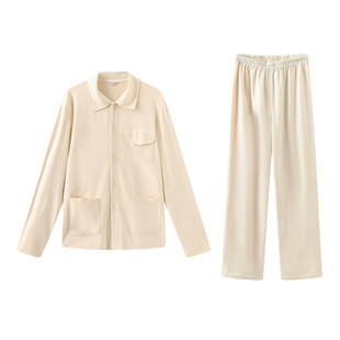 NoirTease秋冬德绒薄绒双面绒睡衣男士长袖休闲自发热家居服套装