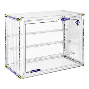 盲盒展示架收纳手办乐大容量高泡泡玛透明亚克力集装箱特展示盒柜