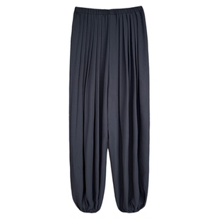 3ts梅丁同款垂坠感裤慵懒风阔腿廓型感长裤防蚊裤休闲裤