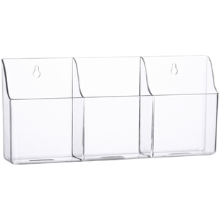 壁挂式遥控器收纳盒 手机充电免打孔透明收纳盒 床头多功能收纳架