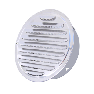 不锈钢风帽平头外墙出风口油烟机排烟管防风防雨罩通风防蚊平面罩