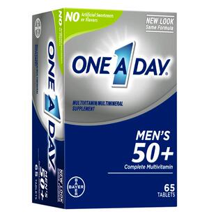 拜耳OneADay男士复合维生素B族VB维d钙片中老年50+