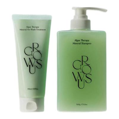 oliveyoung黑马▲growus洗发水海藻k老k衰滋养修护护发素柔顺