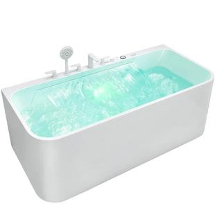 果敢家用按摩浴缸亚克力独立智能恒温加热冲浪单双人网红泡澡浴池