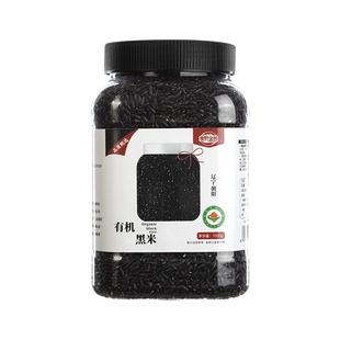 麦野金秋东北有机黑米1000g*1罐五谷杂粮农家黑大米粗粮糙米新米