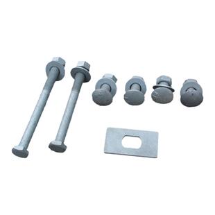 8.8高速公路波形护栏连接件螺丝热镀锌喷塑螺栓M16护栏板配件厂家