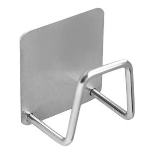 伸缩杆固定托免打孔托架托座门帘杆挂夹挂钩横杆支架托粘墙固定器