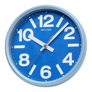 RHYTHM日本丽声小挂钟卧室书房餐厅静音圆形创意现代时尚CMG890GR