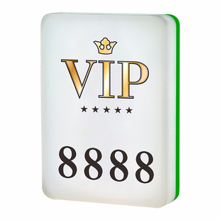 娱乐会所趣味麻将造型发光门牌自助棋牌室麻将馆VIP包间创意灯牌