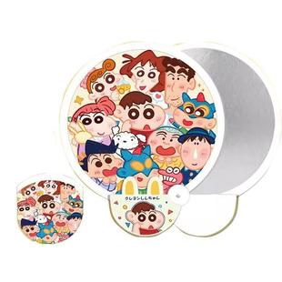 携带反光板折叠扇子随身卡通儿童团扇夏天可爱小扇子便携外出收纳