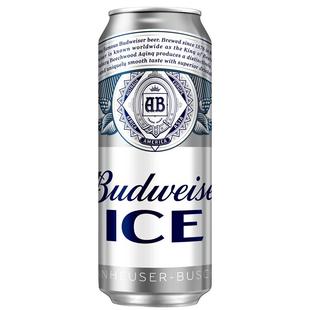 百威冰啤500ml*18听罐装经典醇正拉格8°P清爽啤酒整箱批发