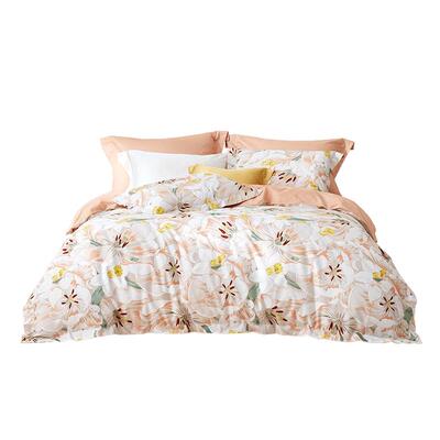 纺全四件套23新品田园罗莱