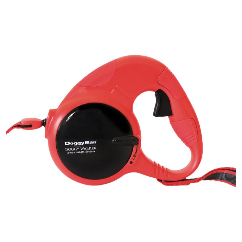 日本多格漫新品两段式自动伸缩带5m 牵引带 狗绳牵绳多色可选