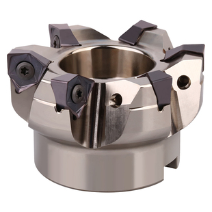 快进给铣刀盘90度铣床加工中心面铣刀双面六角铣刀片重切削大切深