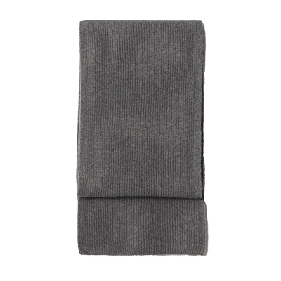 中性OS纯山羊绒罗纹基础款围巾