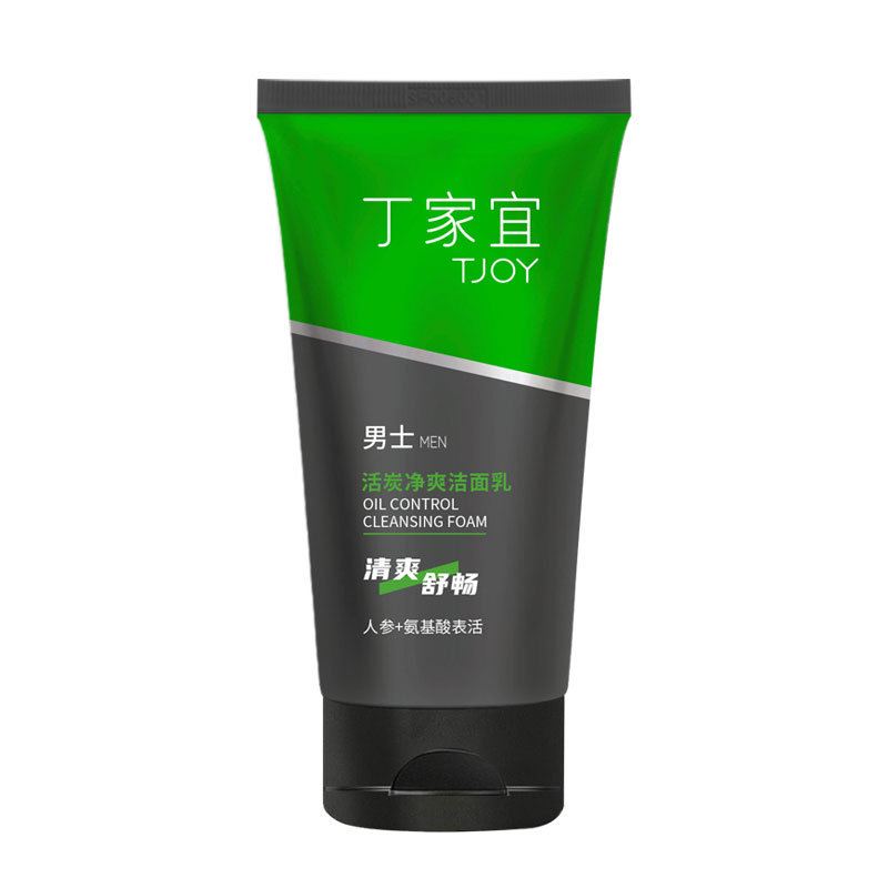 丁家宜男士活炭净爽洁面乳120g