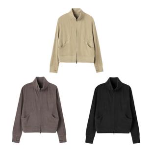 THESOONG/德绒开衫卫衣美利奴羊毛混纺锁温加绒2025新款小外套女