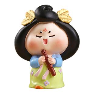 西安文创纪念品汉服娃娃琴棋书画唐妞大唐仕女摆件洛阳特产伴手礼